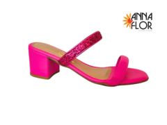 TAMANCO FEM. ANNA FLOR PINK GLITER - loja online