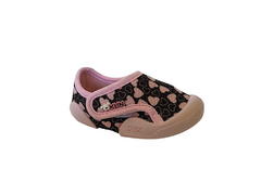 TENIS INF. FEM. KLIN NEW CONFORT PRETO ROSA - loja online