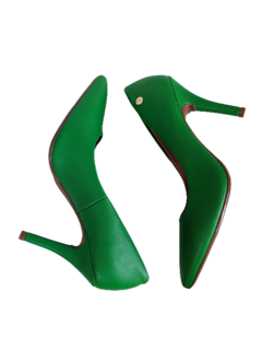 SAPATO FEM. SCARPIN SALTO MÉDIO FINO VIZZANO VERDE - comprar online