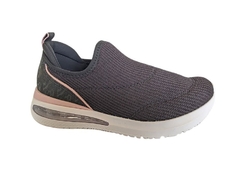 TENIS FEM. COMFORT FLEX PRETO BRANCO