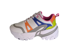 TENIS FEM. SNEAKER FLATFORM RAMARIM BRANCO MULTICOR - loja online