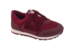 SAPATENIS INF. MASC. MOLEKINHO CASUAL VELCRO VINHO - comprar online