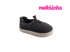 TENIS INF. FEM. SLIP ON MOLEKINHA PRETO