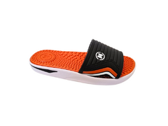 CHINELO SLIDER INF. MASC. MOLEKINHO LARANJA PRETO - Sugestiva Calçados