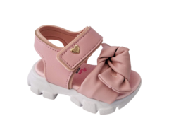 SANDALIA INF. FEM. MOLEKINHA PAPETE VELCRO ROSA - comprar online