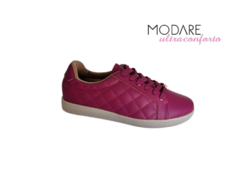 TENIS FEM. CASUAL MODARE MAGENTA BRANCO OFF - loja online