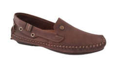 SAPATO MOCASSIM PEGADA COURO COR CRAVO - comprar online