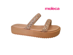 SANDALIA FEM. MOLECA CREME - Sugestiva Calçados