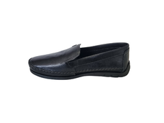 SAPATO MOCASSIM MASC. COURO PEGADA PRETO - comprar online