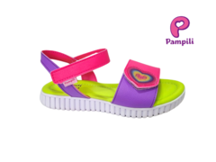 BABUCHE INF. FEM. PAMPILI GLEE PINK LARANJA - comprar online