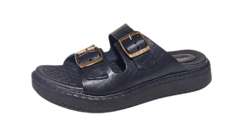 CHINELO FEM. COURO PEGADA PRETO - loja online