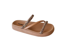 CHINELO BIRKEN FEM. MOLECA NUDE STRASS - comprar online