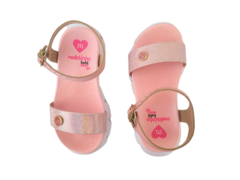 SANDALIA INF. FEM. MOLEKINHA ROSA HOLOGRAFICO - comprar online