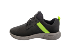 TENIS INF. MASC. MOLEKINHO PRETO CINZA VERDE NEON - comprar online