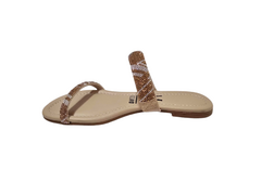 CHINELO FEM. VIZZANO BEGE BRILHO - comprar online