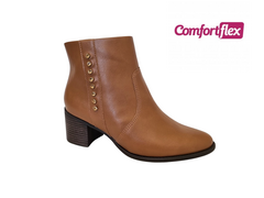 BOTA FEM. CANO BAIXO COMFORT FLEX WHISKY na internet