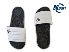 CHINELO SLIDER MASC. BR SPORT BRANCO MARINHO na internet