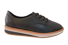 TENIS FEM. BEIRA RIO OXFORD PRETO CAMEL