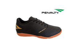 Imagem do CHUTEIRA FUTSAL AD. PENALTY PRETO DOURADO