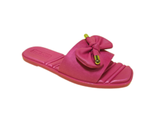 CHINELO FEM. SLIDE LAÇO MOLECA PINK - Sugestiva Calçados