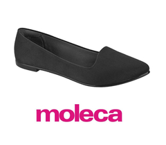 SAPATILHA FEM. MOLECA CAMURÇA PRETO - comprar online