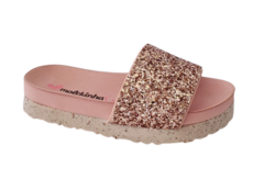 CHINELO INF. FEM. MOLEKINHA GLITTER OURO