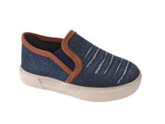 TENIS INF. MASC. MOLEKINHO SLIP ON MARINHO JEANS