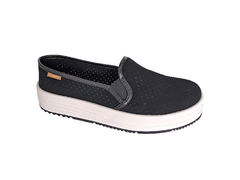 TENIS FEM. SLIP ON MOLECA PRETO