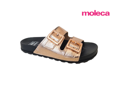 CHINELO SLIDER FEM. MOLECA OURO ROSADO - loja online