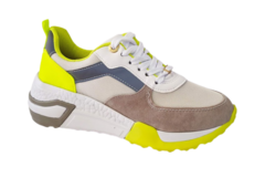 TENIS FEM. VIZZANO SNEAKER CINZA AMARELO NEON