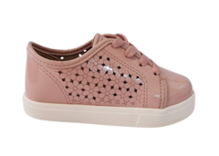 TENIS INF. FEM. MOLEKINHA VERNIZ FUROS ROSA - comprar online