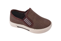 TENIS INF. MASC. MOLEKINHO SLIP ON CAFÉ MARROM na internet