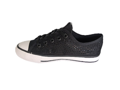 TENIS FEM. STREET STAR PRETO BRILHO - comprar online