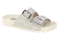 CHINELO FEM. BIRKEN MOLECA BRANCO OFF STRASS