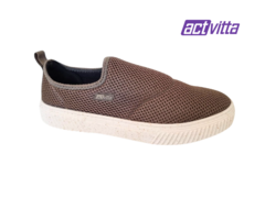 TÊNIS MASC. ACTVITTA SLIP ON TAUPE