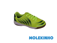 TENIS INF. MASC. FUTSAL MOLEKINHO AMARELO NEON AZUL COBALTO - comprar online