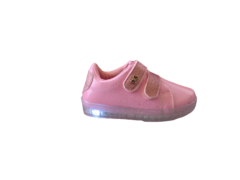 TENIS INF. FEM. WORLD COLORS LED ROSA - loja online