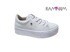 TÊNIS FEM. FLATFORM RAMARIM BRANCO PRATA - loja online