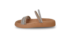 CHINELO SLIDE FEM. MOLECA SILVER OURO ROSADO - loja online