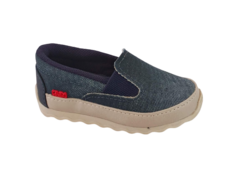 TENIS INF. MASC. KLIN SLIP ON AZUL JEANS