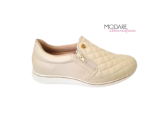 TENIS FEM. CASUAL MODARE CREME