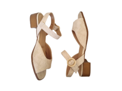 SANDALIA FEM. SALTO MODARE CREME