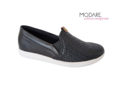 TENIS FEM. SLIP ON MODARE PRETO - loja online