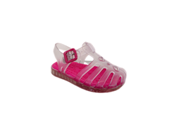 SANDÁLIA INF. FEM. WORLD COLORS TRANSPARENTE PINK - loja online