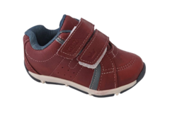 SAPATENIS INF. MASC. KLIN CASUAL VELCRO VERMELHO ESCURO - comprar online