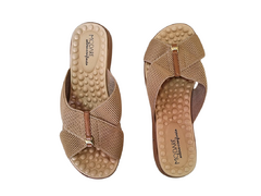 CHINELO FEM. TIRA X MODARE TAN CAMEL