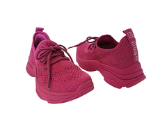 TENIS FEM. RAMARIM KNIT CHUNKY SNEAKER PINK - loja online