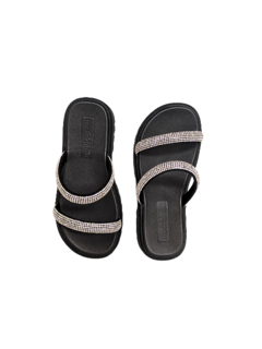 CHINELO INF. FEM. MOLEKINHA CRISTAL PRETO - Sugestiva Calçados