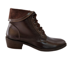 BOTA COTURNO FEM. BERTELLI COR CAFÉ