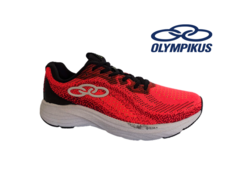 TÊNIS MASC. OLYMPIKUS CHALLENGER 4 VERMELHO PRETO